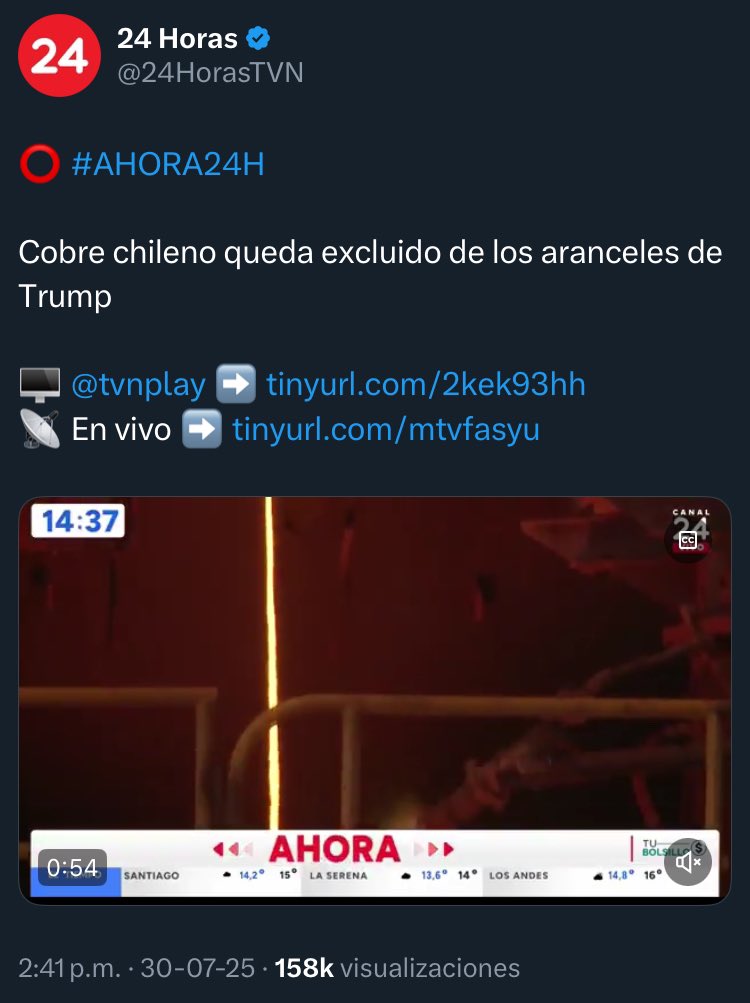 1er Acto:  Marcel lidera delegación para defender aranceles del cobre chileno en EEUU

2do Acto: Marcel excluye a chile del alza de aranceles de Trump 

🚬 
MARSEX LO HIZO DE NUEVO