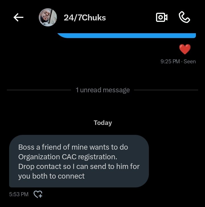 teabisz's tweet photo. DM received from @UnlimitedChuks. Thanks for the trust and recommendation.

Client reached out already. Yet finally sealed, though.

Grateful to @Nig_Farmer for the mention and recommendation.

#Teabisz #CAC #ICPR #NewCACPortal #BusinessName #LimitedLiabilityCompany #NGO https://t.co/NyJ6xgfaN0