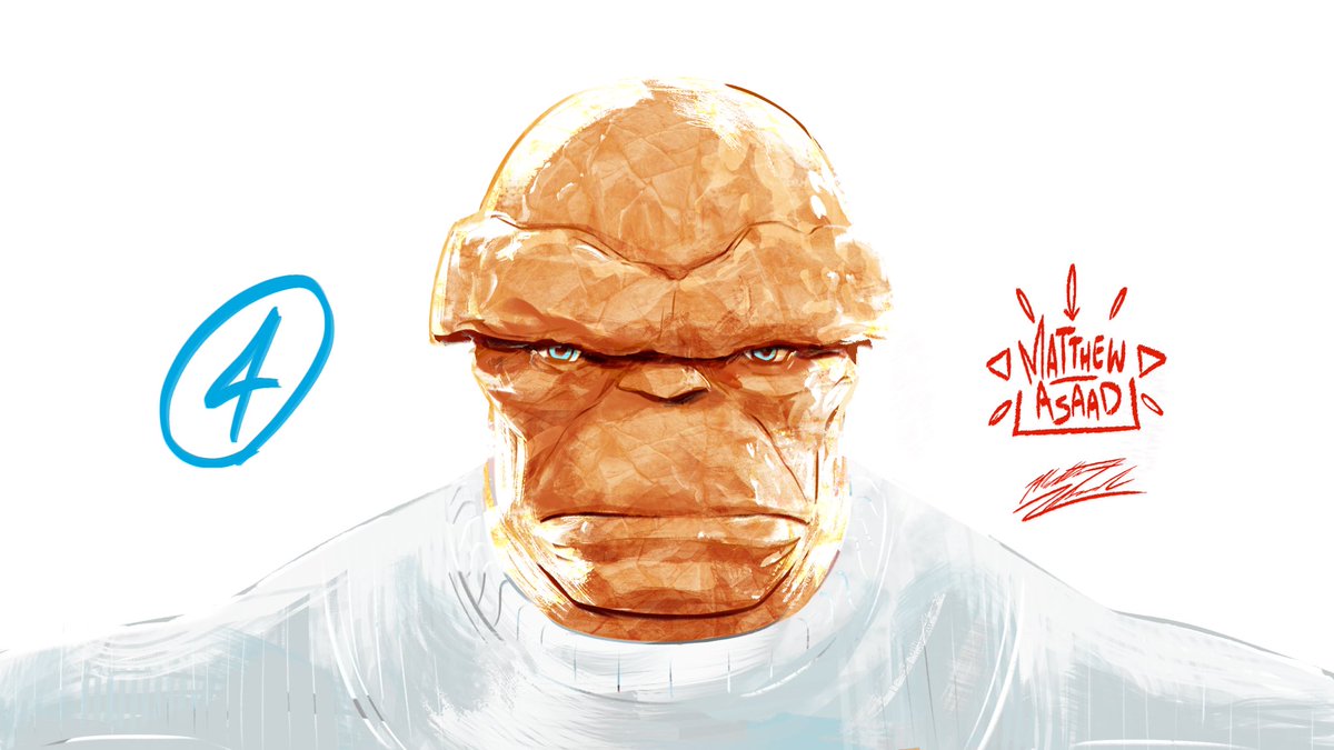 deadafro2's tweet photo. So… Here’s the Thing. #FantasticFour #procreate #Sketch #Illustration #digitalart https://t.co/7K32hUrR7x