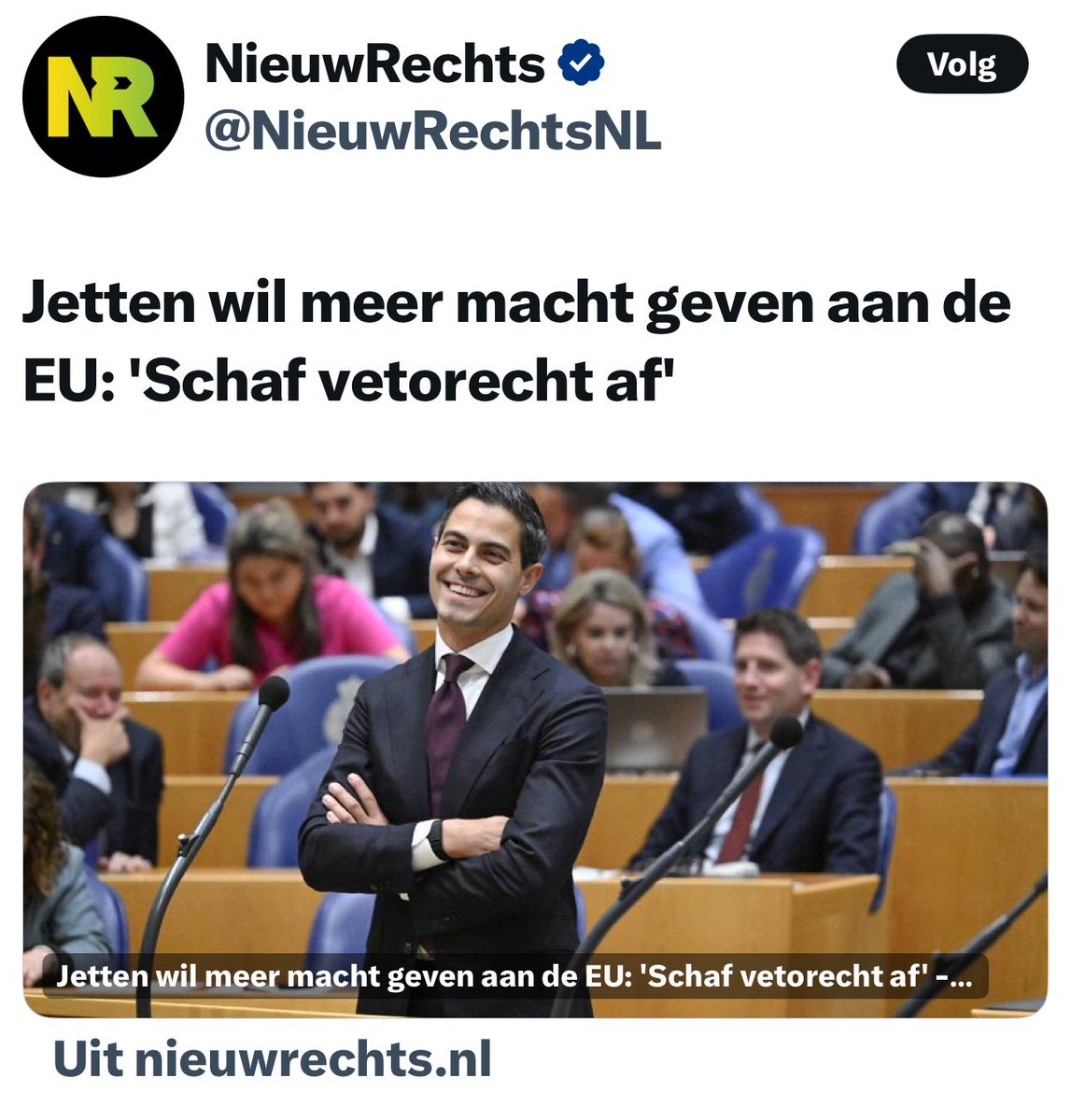 Jetten zat in de Trilaterale commissie. Een stapje hoger dan het WEF en Bilderberg. Van daaruit is hij afgevaardigd om de soevereiniteit van Nederland helemaal kapot te maken. Met behulp van Rutte en Kaag is dat aardig gelukt. Nu het laatste duwtje nog. Schaf <a href="/RobJetten/">Rob Jetten</a> af.