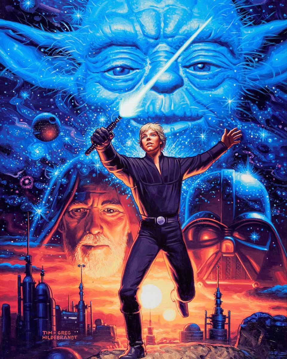 Star Wars paintings by the twins brothers Greg and Tim Hildebrandt 🔥