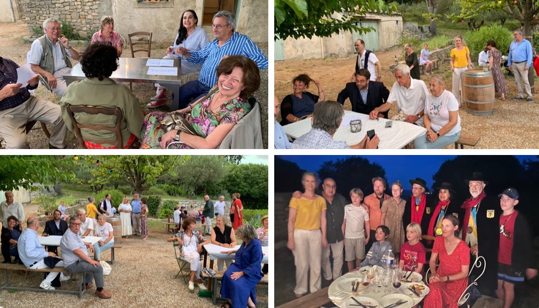 EMoyrand's tweet photo. @AmisMasMathieu 🌅 Et si l’IA se vivait aussi… au cœur des vignes ? 🍇🤖

Hier soir, au détour d’un chemin entre #Carnas et #Corconne, il s’est passé quelque chose d’inattendu.
👉 Une conférence sur l’#IA signée @EMoyrand à @LaGravette, suivie d’un apéritif dans les vignes au coucher du soleil.

Puis, comme dans un film :
✨ Un dîner au Mas Mathieu (#Gailhan), 50 convives, des rires, du vin, de la musique, la Coupo Santo qui résonne, une expo de peintures signée @JMCambaceres, et même une tombola.

C’était plus qu’une rencontre estivale.
C’était une vision : et si l’innovation naissait aussi ici, au cœur du terroir, entre deux ceps de vigne ?

Les idées ont circulé comme le vin dans les verres. 🍷
Des contacts sont nés.
Et peut-être, juste peut-être, un futur différent a commencé hier soir.

⸻

🎯 📢 Message aux villes, aux villages, aux territoires : l’IA n’est pas réservée aux capitales.
Elle peut être un outil de renaissance pour les terroirs, un levier pour nos campagnes, un souffle pour nos traditions.

⸻

📌 Hier soir, à Corconne, nous avons prouvé que l’IA pouvait aussi sentir la garrigue. 🌿

#IA #Innovation #Territoires #Vignes #Occitanie #TechRurale #Futur