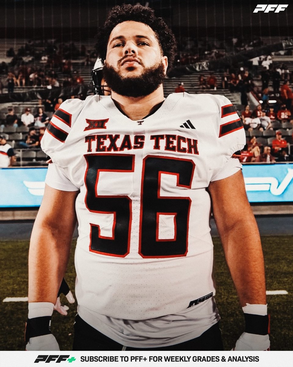 PFF College (@pff_college) on Twitter photo Texas Tech Guard Davion Carter Last Season:
🌵 509 Pass Block Snaps
🌵 1 Sack Allowed
🌵 9 Pressures Allowed
🌵 86.2 Pass Block Grade
<a href="/TexasTechFB/">Texas Tech Football</a> Texas Tech Guard Davion Carter Last Season:
🌵 509 Pass Block Snaps
🌵 1 Sack Allowed
🌵 9 Pressures Allowed
🌵 86.2 Pass Block Grade
<a href="/TexasTechFB/">Texas Tech Football</a>