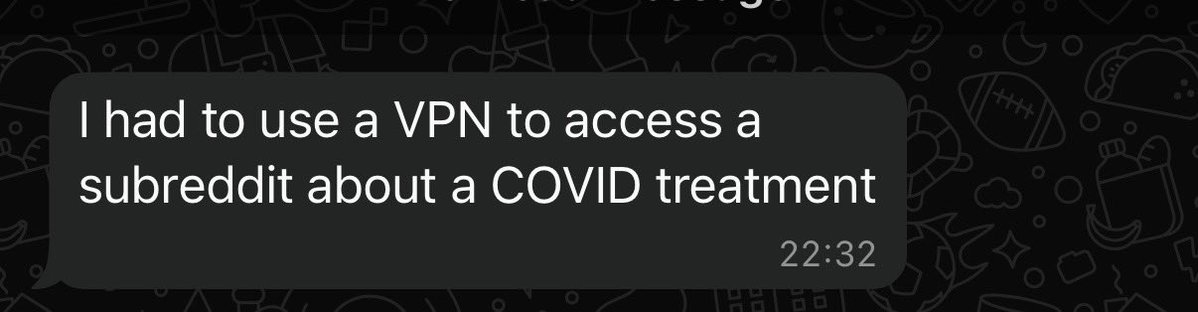 A family member having to use a VPN in the UK to access medical information censored by the online safety act.