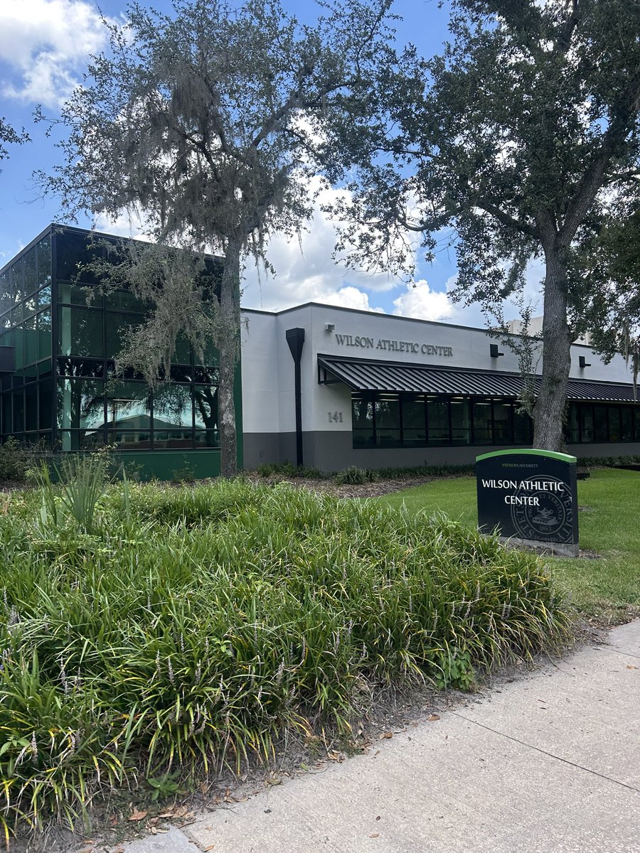 I had a great time visiting <a href="/StetsonFootball/">Stetson Football</a> today! Thank you <a href="/BIGshadowMIKE/">Coach Mike Jasper</a> and <a href="/CoachKLBs/">Dustin Kincaid</a> for having me. Cant wait to get back soon!
<a href="/PCHSBULLSFB/">Parrish Community High School Bulls FB</a> <a href="/DylanClarkPCHS/">Dylan Clark</a> <a href="/CoachPost70/">Frank Post</a> <a href="/Coach_Denson863/">TJ Denson</a> <a href="/_CoachWallace/">Kyle Wallace</a> <a href="/CoachB_Reynolds/">Brian Reynolds</a> <a href="/coachcgadapee/">Chace Gadapee</a>