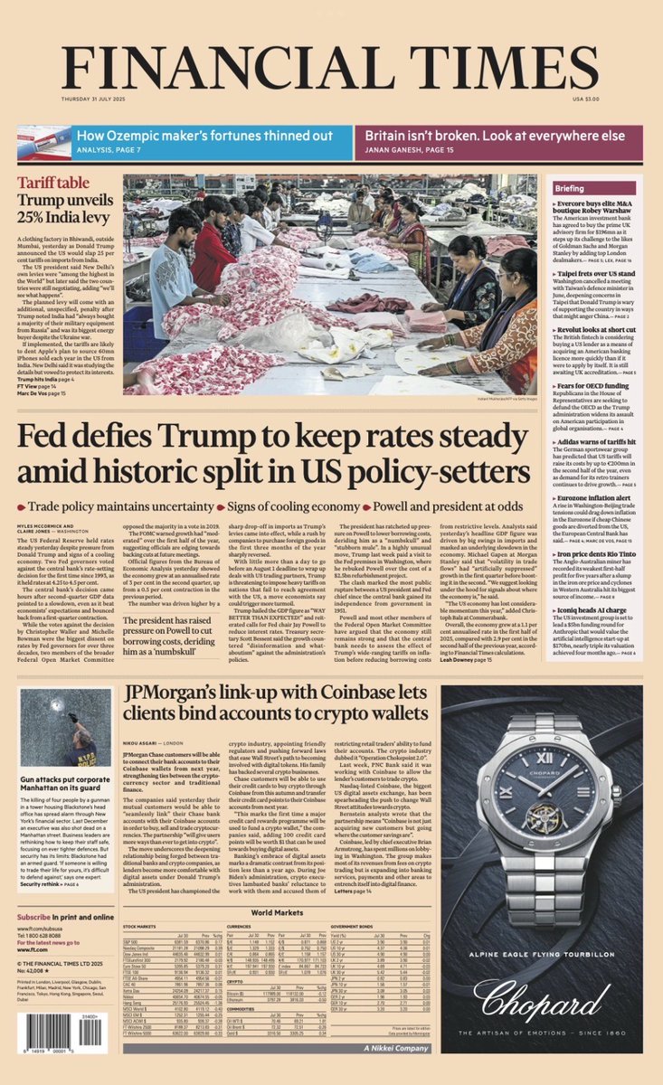 #TomorrowsNewsTonight
#TomorrowsPapers

𝗧𝗵𝘂𝗿𝘀𝗱𝗮𝘆 𝟯𝟭 𝗝𝘂𝗹𝘆 𝟮𝟬𝟮𝟱

Now live
Here ⬇️ 
         puc.ie/papers467/

#TomorrowsPapersToday