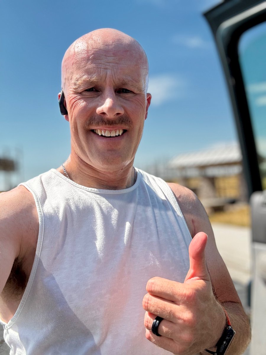 Next50Years's tweet photo. This is 52. #birthdayride #birthdayrun #birthdayheadshave https://t.co/9nciJKtCiu