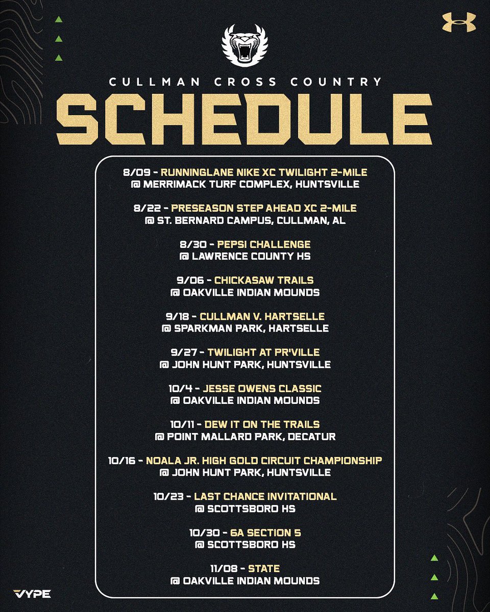 Cullman_XC_Track (@culldistproj) on Twitter photo The 2025 Fall Cross Country season is quickly approaching.
<a href="/Bearcat_ATH/">Cullman High School Athletics</a> The 2025 Fall Cross Country season is quickly approaching.
<a href="/Bearcat_ATH/">Cullman High School Athletics</a>