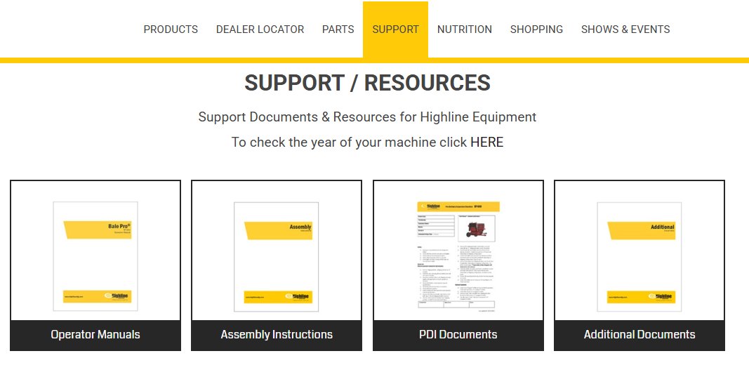 We’ve launched a new Support page!

Finding the right resources just got easier. Our updated Support page gives you quick access to:

📄 Operator’s manuals
🛠️ Assembly instructions
✅ PDI checklists
…and more — all in one place, anytime you need it.

Whether you're in the field,