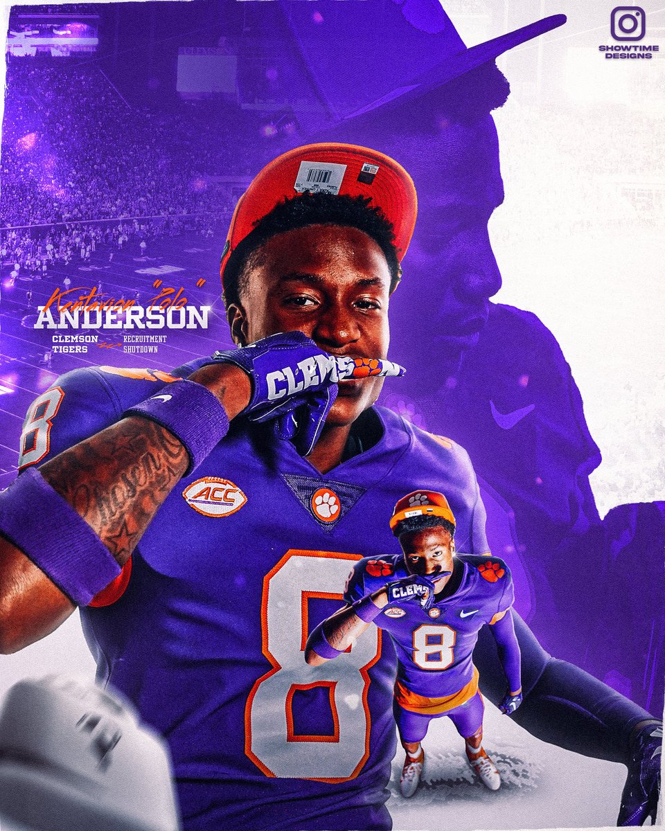 Kentavion ‘’polo’’ Anderson ❹ˢᵗᵃʳ 𝘋𝘉 ✞ (@kentavion_a) on Twitter photo I’m ALL IN🐅‼️Locked in with Clemson University 1000%.Big thanks to every coach who rocked with me, but it’s up now. Let’s work. Let’s eat. Let’s make history.#ALLIN #Recuitmentshutdown #ClemsonFootball <a href="/CoachConn/">Mickey Conn</a> <a href="/coachmorrisDHS/">Jake Morris</a> <a href="/Coach_Boyd77/">Malcolm Boyd</a> <a href="/TheJoeyHawkins/">Joey Hawkins</a> <a href="/ChadSimmons_/">ChadSimmons</a> I’m ALL IN🐅‼️Locked in with Clemson University 1000%.Big thanks to every coach who rocked with me, but it’s up now. Let’s work. Let’s eat. Let’s make history.#ALLIN #Recuitmentshutdown #ClemsonFootball <a href="/CoachConn/">Mickey Conn</a> <a href="/coachmorrisDHS/">Jake Morris</a> <a href="/Coach_Boyd77/">Malcolm Boyd</a> <a href="/TheJoeyHawkins/">Joey Hawkins</a> <a href="/ChadSimmons_/">ChadSimmons</a>