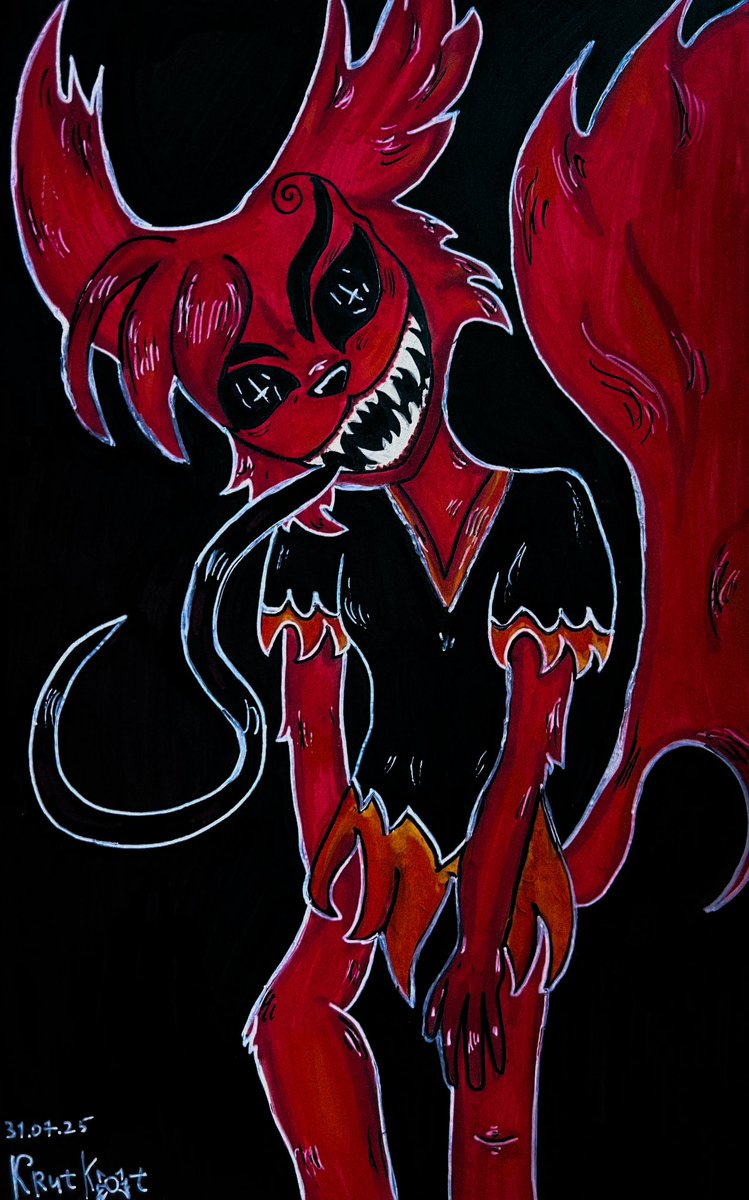 KrutKot17's tweet photo. It's time to exploit the paper! While I was drawing this, the power went out twice. It makes me laugh.•_•
#Zoophobia #damian #vivziepop https://t.co/3a2Rqk7FEg