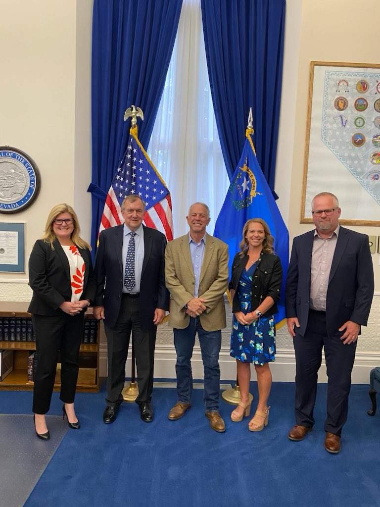 Great meeting today with <a href="/barrick_mining/">Barrick Mining Corporation</a> and <a href="/NevadaGoldMines/">Nevada Gold Mines</a> to discuss bolstering Nevada’s economy through workforce development, rural housing, and long-term investment in mining communities. 

Together, we’re building a stronger future for every corner of the Silver State.