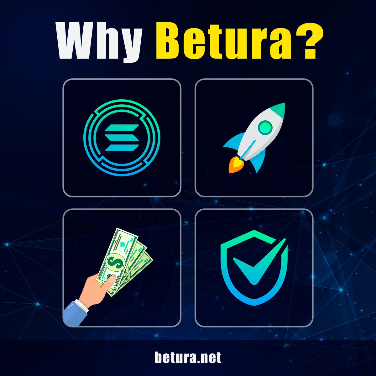 Why do crypto fans love Betura?

✅ Bet with ETH, BNB, or SOL
✅ Built on Solana = lightning fast
✅ Instant withdrawals
✅ No KYC, no friction

It’s fantasy sports, rebuilt for the decentralized world.
💡 betura.net