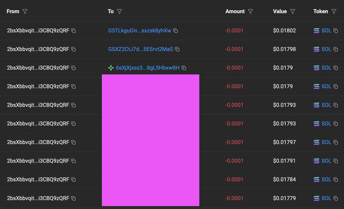 $PNDC $PORK
🚨 Scam Attempt Alert 🚨
There is a wallet that rolled the same first4 last4 of the Pond Pro wallet. It immediately transfers Sol to you whenever you renew. It is hoping you send Sol to it by mistake.

It hasn't tricked anyone yet, so Pro is 1 cent cheaper now. 😂