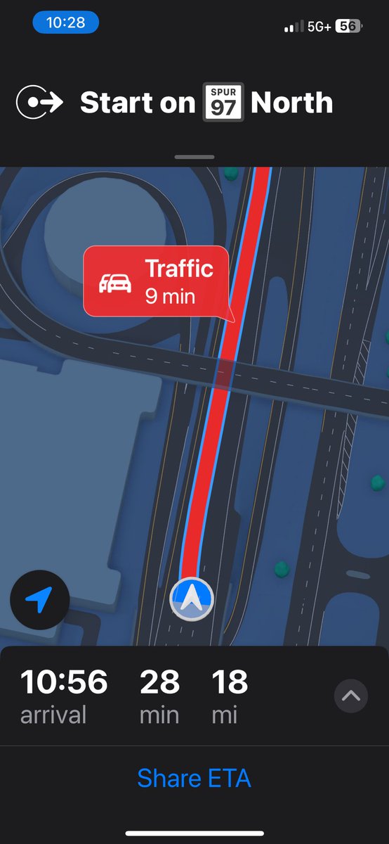 Traffic at a slow crawl trying to get out of <a href="/DFWAirport/">DFW Airport</a> - I just want to get home after 12 days on the road!!!