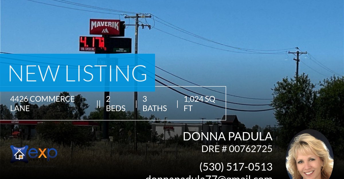 donnapadula77's tweet photo. 📍 New Listing 📍 Take a look at this fantastic new property that just hit the market located at 4426 Commerce Lane in Orland. Reach out here or at (530) 517-0513 for more information

Donna Padula, DRE # 00762725 eXp Realty of Cal... https://t.co/XoSHVQPMgD https://t.co/8tKBtsJmpZ