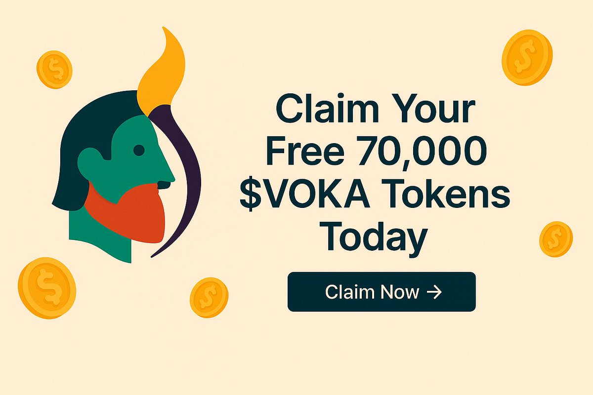 Claim 70,000 - $VOKA airdrop for first 2500🔥 

$VOKA will list 3rd August at 14:00 UTC on $SOLANA 

✅ Follow <a href="/VokaProtocol/">VOKA Protocol</a> 
✅ RT + Like
✅ Comments $SOL address

Distribution start 3rd August ⏳