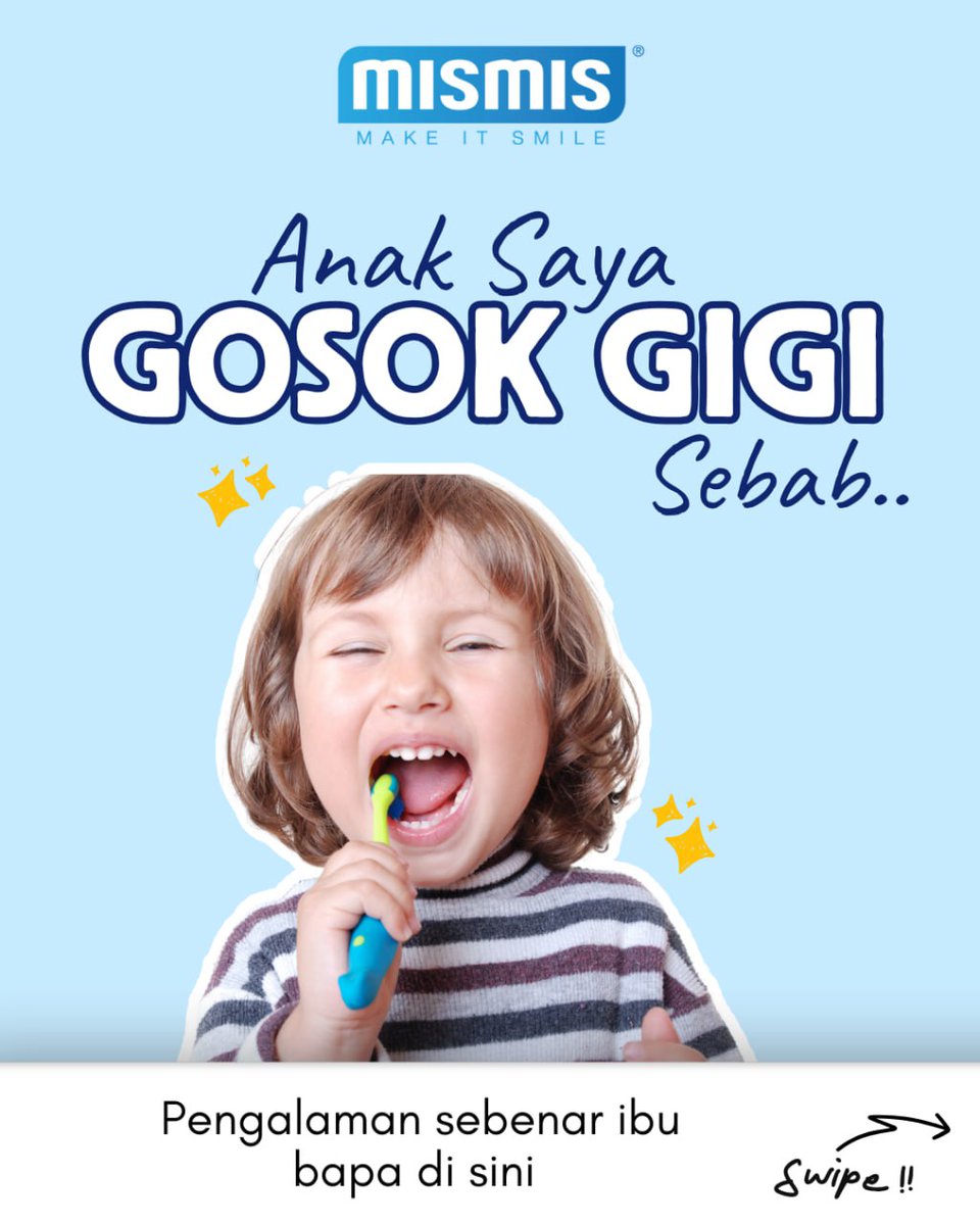 _makeitsmile's tweet photo. Anak susah gosok gigi?
Try MISMIS toothpaste dengan rasa yang anak suka 💙

Halal ✔️
Fluoride-free ✔️
Natural &amp; safe ✔️

Ibu bapa kongsi pengalaman mereka. Swipe post!
.
#Mismis #ParentTips #ToothpasteUntukAnak https://t.co/fwqJ3ThjrP