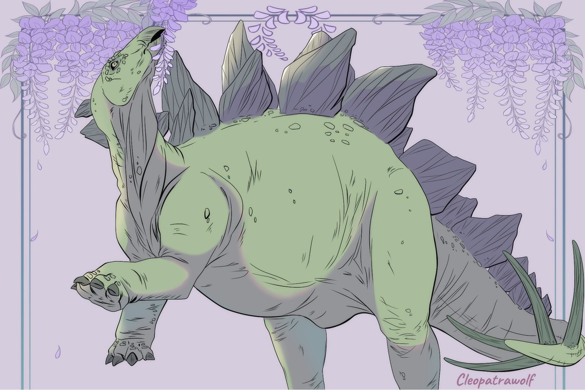 Stegosaurus enjoying a quick meal. ~ I had this on my pc for a long time and completely forgot to post it.🌿
---
#dinosaur #stegosaurus #dinosaurs