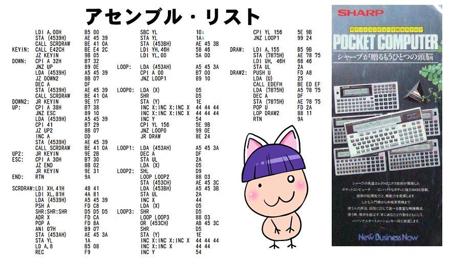 もう1回くらいPC-1500で何かゲームでも作ってみようかな 