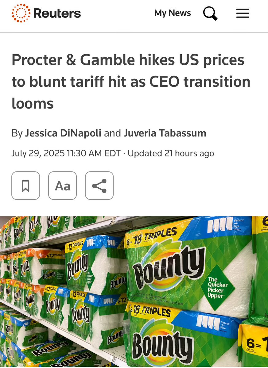 But Trump said that the companies will pay the tariffs reuters.com/business/proct…