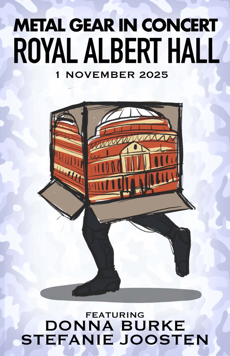 TheDonnaBurke's tweet image. 🔥 ANNOUNCEMENT! 🔥
I’m teaming up with the amazing @othatsraspberry on exclusive merch for Metal Gear in Concert @RoyalAlbertHall — bags, tees &amp;amp; posters 

👀 We NEED your input!
Vote in the comments 👇 
Snake? Cat? Legs? Exclamation?!

🗓 Nov 1, 2025
#MetalGearSolid #MetalGear