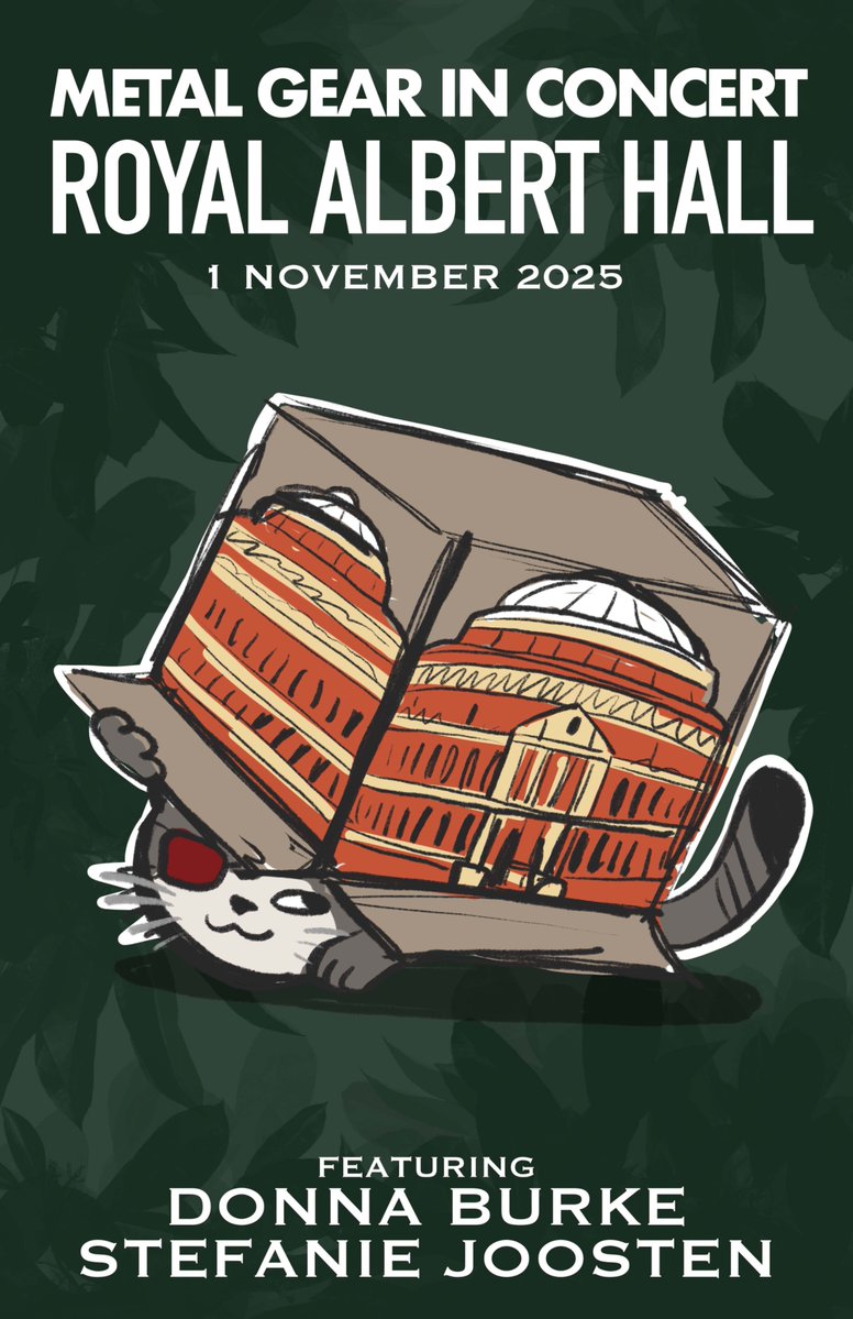 TheDonnaBurke's tweet image. 🔥 ANNOUNCEMENT! 🔥
I’m teaming up with the amazing @othatsraspberry on exclusive merch for Metal Gear in Concert @RoyalAlbertHall — bags, tees &amp;amp; posters 

👀 We NEED your input!
Vote in the comments 👇 
Snake? Cat? Legs? Exclamation?!

🗓 Nov 1, 2025
#MetalGearSolid #MetalGear