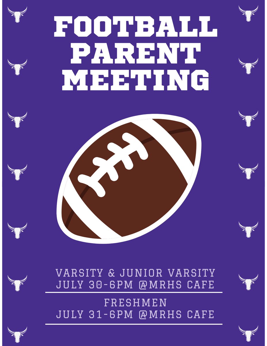 MRHS_MavsFTB's tweet photo. 🚨 9th Grade  

 July 31
🕖 Time: 6pm
📍 Location: MRHS Cafe

✅ Season expectations
✅ Practice &amp; Game schedules
✅ Player &amp; Parent roles
✅ Q&amp;A with Coaches

We’re building something special this year, and it starts with communication and support from YOU! https://t.co/W9o0lm2gkp