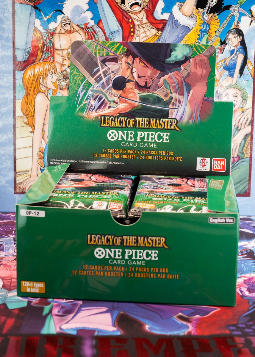 ONEPIECE_tcg_EN's tweet photo. OPCG BOOSTER PACK -LEGACY OF THE MASTER- [OP-12] CARD REVEALS:
One Piece Pirates!
22 DAYS LEFT!!
We hope everyone is excited as we are & counting down to the release now the cards are revealed! In the meantime here’s a photo of the packaging to check out.
Release Date: Aug. 22
Details: https://t.co/IcmNPNQbwr
or
Details are on the official website!
#ONEPIECE
#onepiececardgame