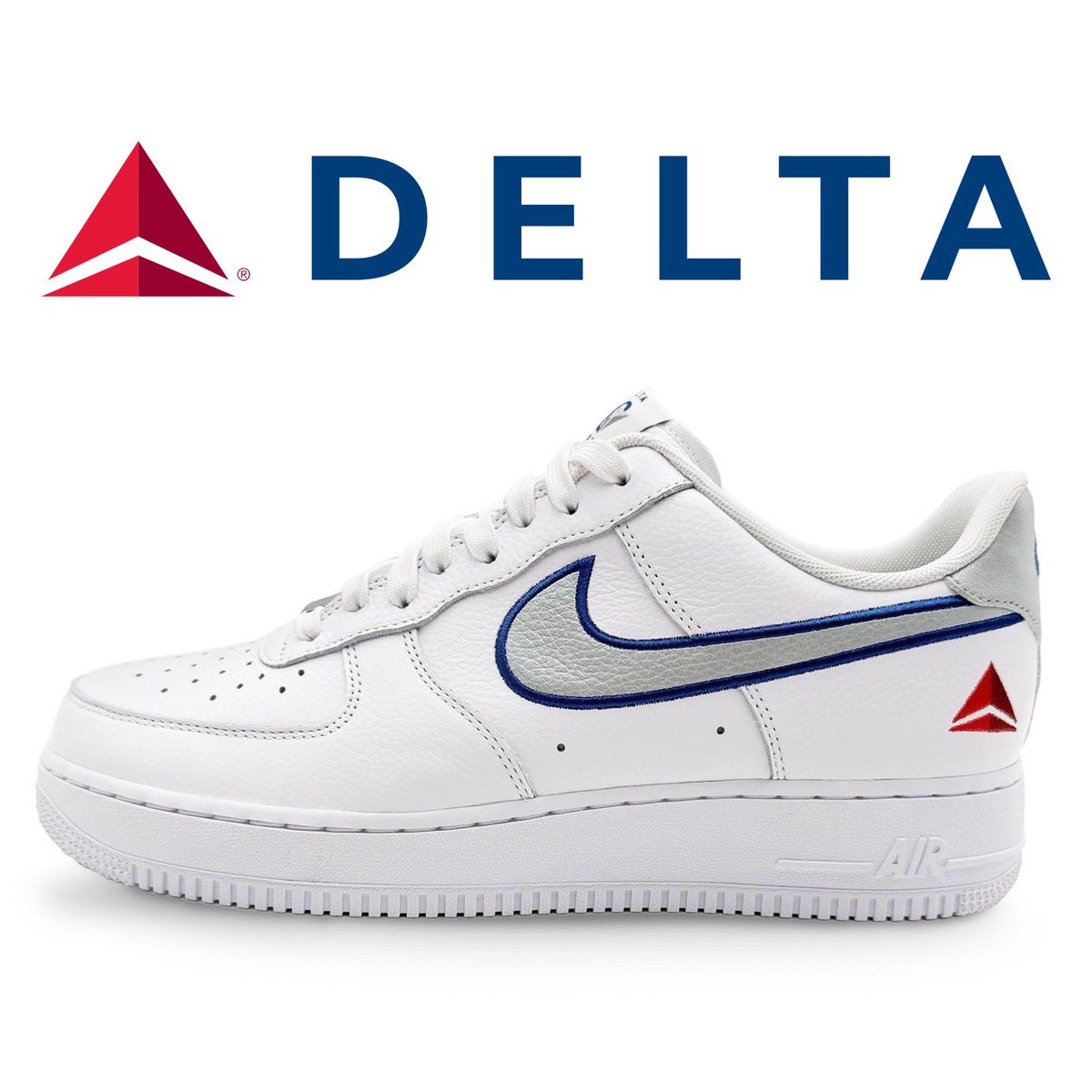 FIRST LOOK: Delta Airlines x Nike Air Force 1 Low ✈️ 

LEARN MORE:  sneakerbardetroit.com/delta-airlines…