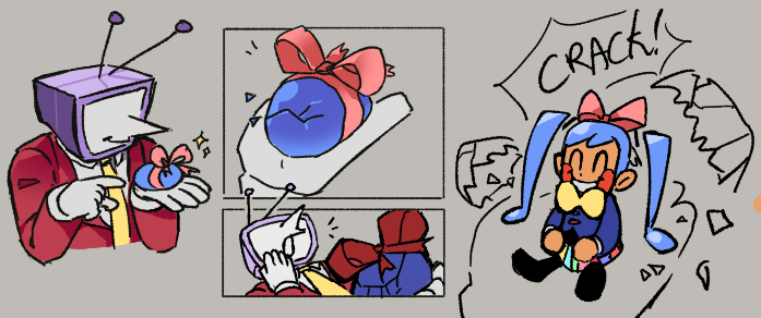 really old thing i drew like last month or somefing ..... #deltarune #tenna #StaticMiku