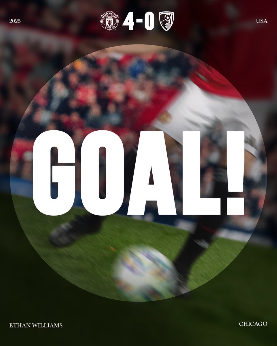 Moments after coming on, Ethan makes it 4-0 to the Reds at Soldier Field 🔥