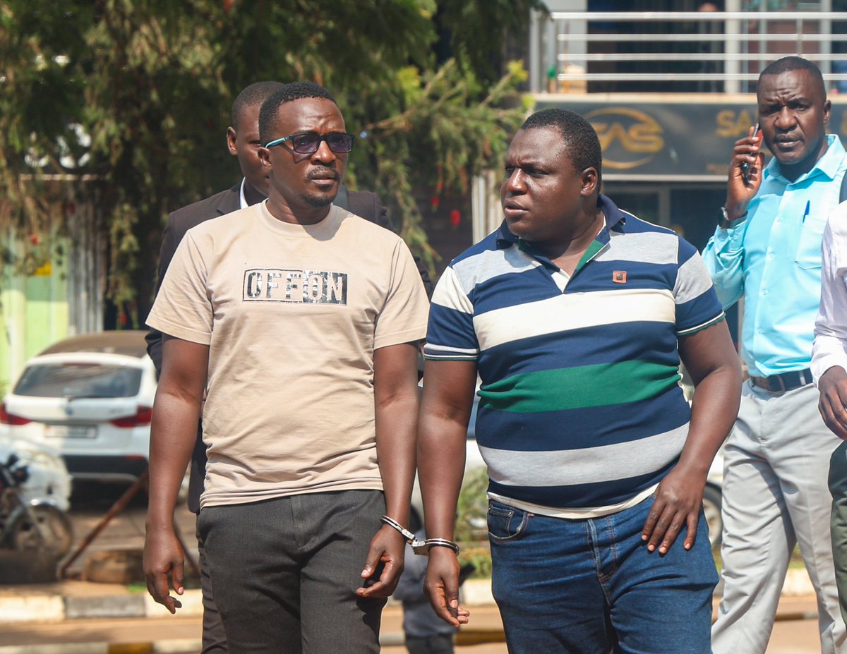 Abhay ZIRABA RUGOOSI KABUGA (@abhayziraba) on Twitter photo 1/
<a href="/AntiGraft_SH/">Anti Corruption Unit - State House Uganda</a> in collaboration with <a href="/CID1_UG/">Criminal Investigations Directorate-UPF</a> & <a href="/ODPPUGANDA/">ODPPUGANDA</a> arraigned advocates, Mr. Mwanjuzi Bob & Mr. Kalamu Lawrence, before Buganda Chief Magistrates' Court. They face charges of forgery, conspiracy to commit a felony, & obtaining money by False pretence.
#ExposeTheCorrupt 1/
<a href="/AntiGraft_SH/">Anti Corruption Unit - State House Uganda</a> in collaboration with <a href="/CID1_UG/">Criminal Investigations Directorate-UPF</a> & <a href="/ODPPUGANDA/">ODPPUGANDA</a> arraigned advocates, Mr. Mwanjuzi Bob & Mr. Kalamu Lawrence, before Buganda Chief Magistrates' Court. They face charges of forgery, conspiracy to commit a felony, & obtaining money by False pretence.
#ExposeTheCorrupt