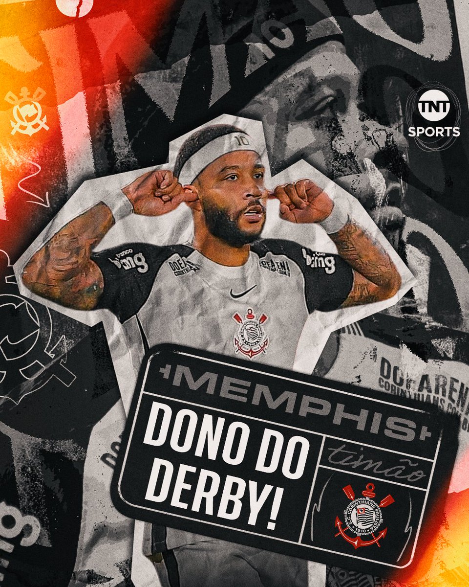 TNTSportsBR's tweet photo. MEMPHIS É MOTIVO DE PESADELO PRO TORCEDOR DO PALMEIRAS!! 👉😝👈🦅 O camisa 10 do Timão AMA JOGAR UM DERBY e hoje marcou o primeiro dele em clássicos!! #CopaBetanoDoBrasil #FutebolBrasileiro https://t.co/ft2SDRJg2l