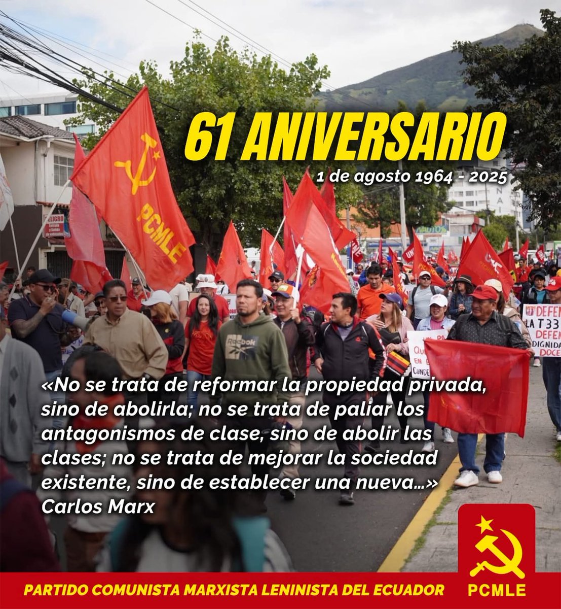 Manifiesto por los 61 años del PCMLE 
facebook.com/share/16kKDsqg…