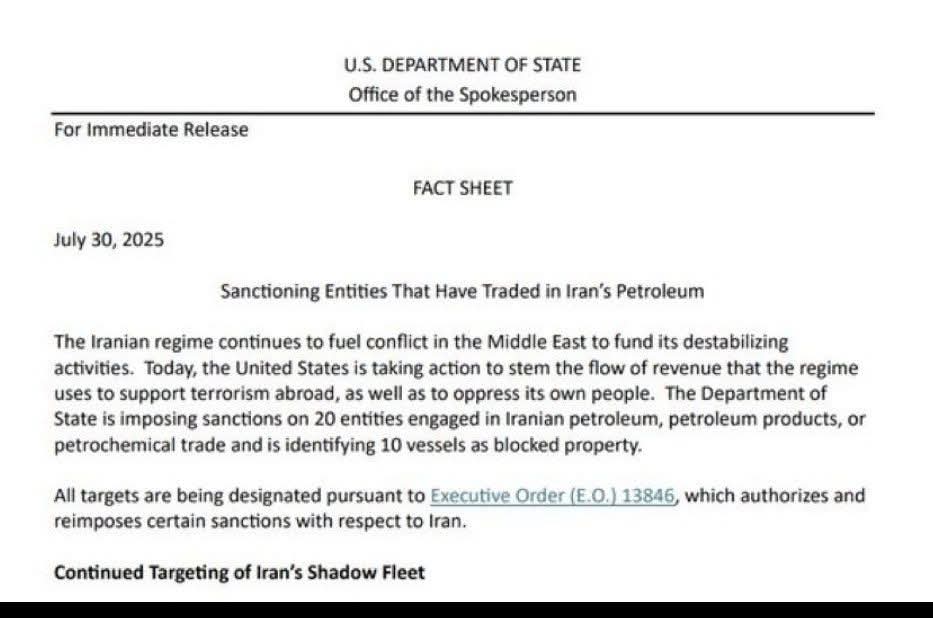 MeghUpdates's tweet image. The Trump administration has sanctioned 6 Indian firms related to oil trade with Iran, following the recent 25% tariffs.

Something has seriously pissed of Trump after Op Sindoor?

This is toughest sanctions by US on Iran since 2018; Over 50 individuals, firms &amp;amp; 50+ ships…