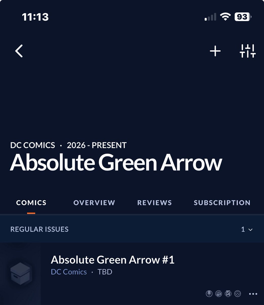 I’m not even caught up with the rest of the Absolute runs, like Green Lantern, Flash, and Martian Manhunter, but I can’t help but to be excited for Absolute Green Arrow.

Can’t wait to finally see that drop for the first cover. One of my most anticipated comics.