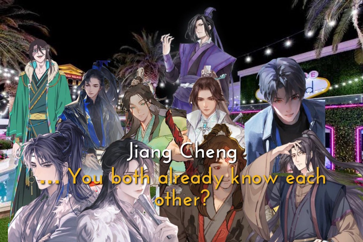 jiang cheng seems to already be suspicious of the new bombshells.