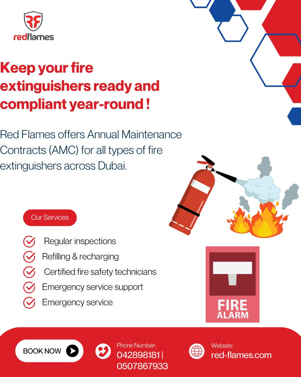 FlamesLlc's tweet image. 🛠️ Protect Your Property Year-Round!
Secure peace of mind with our Annual Maintenance Contract (AMC) services.
✔️ Regular inspections
✔️ Priority support
✔️
📞 Contact us today and stay worry-free all year long!
#AnnualMaintenance #AMCServices #PropertyProtection #PreventiveCare