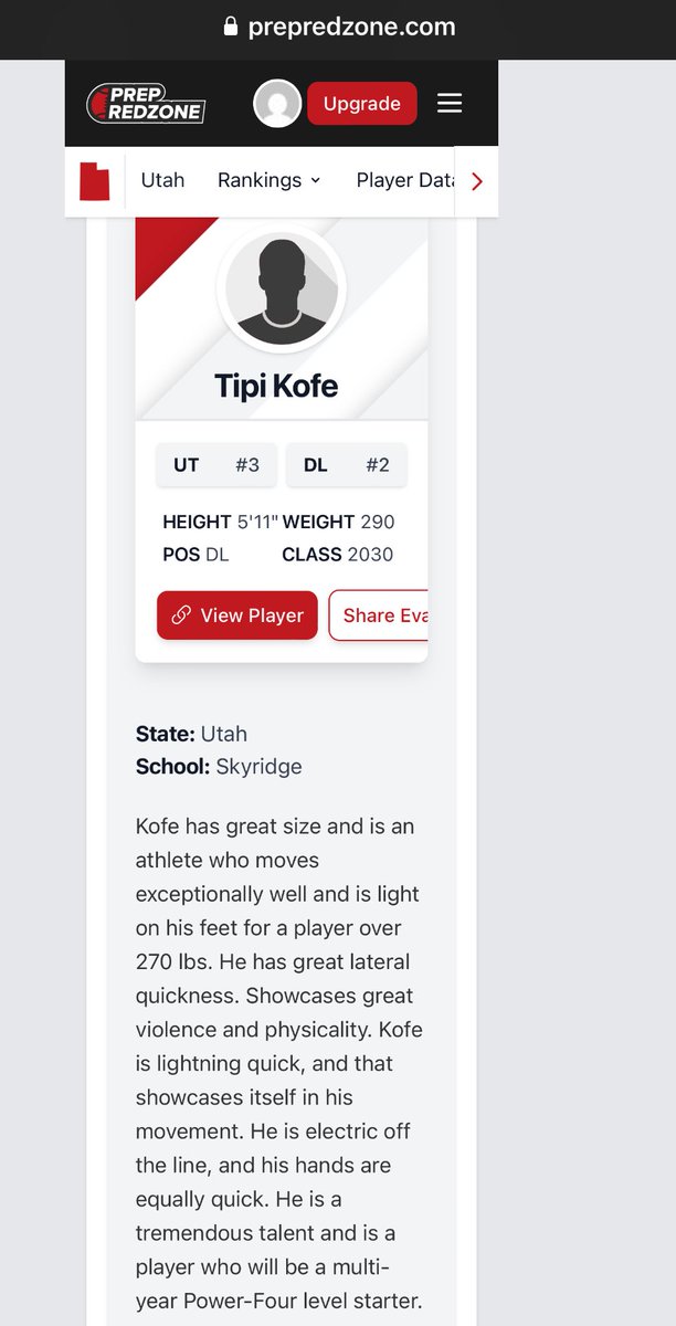 Tipi Kofe (@tipikofe) on Twitter photo Thankyou for the recognition 🙏🏽 <a href="/Andy_Pham1/">Andy</a> Being Ranked 2nd in Utah for my position is a blessing.
It takes a village and im grateful for everyone that sacrifices their time and effort to help me along my journey <a href="/OFFA_Academy/">OFFA Academy</a> <a href="/PrepRedzoneUT/">Prep Redzone Utah</a> <a href="/LawrenceSanft/">Lawrence Sanft</a> Thankyou for the recognition 🙏🏽 <a href="/Andy_Pham1/">Andy</a> Being Ranked 2nd in Utah for my position is a blessing.
It takes a village and im grateful for everyone that sacrifices their time and effort to help me along my journey <a href="/OFFA_Academy/">OFFA Academy</a> <a href="/PrepRedzoneUT/">Prep Redzone Utah</a> <a href="/LawrenceSanft/">Lawrence Sanft</a>