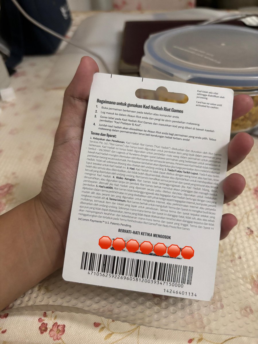 nafilrafifs's tweet photo. Want to sell valorant gift card 70RM (Malaysia Region), negotiable 

#valorant #valorantmalaysia #VALORANTフレンド募集 #malaysiaviral #wts #riotmalaysia https://t.co/1ACgV7ZWhk