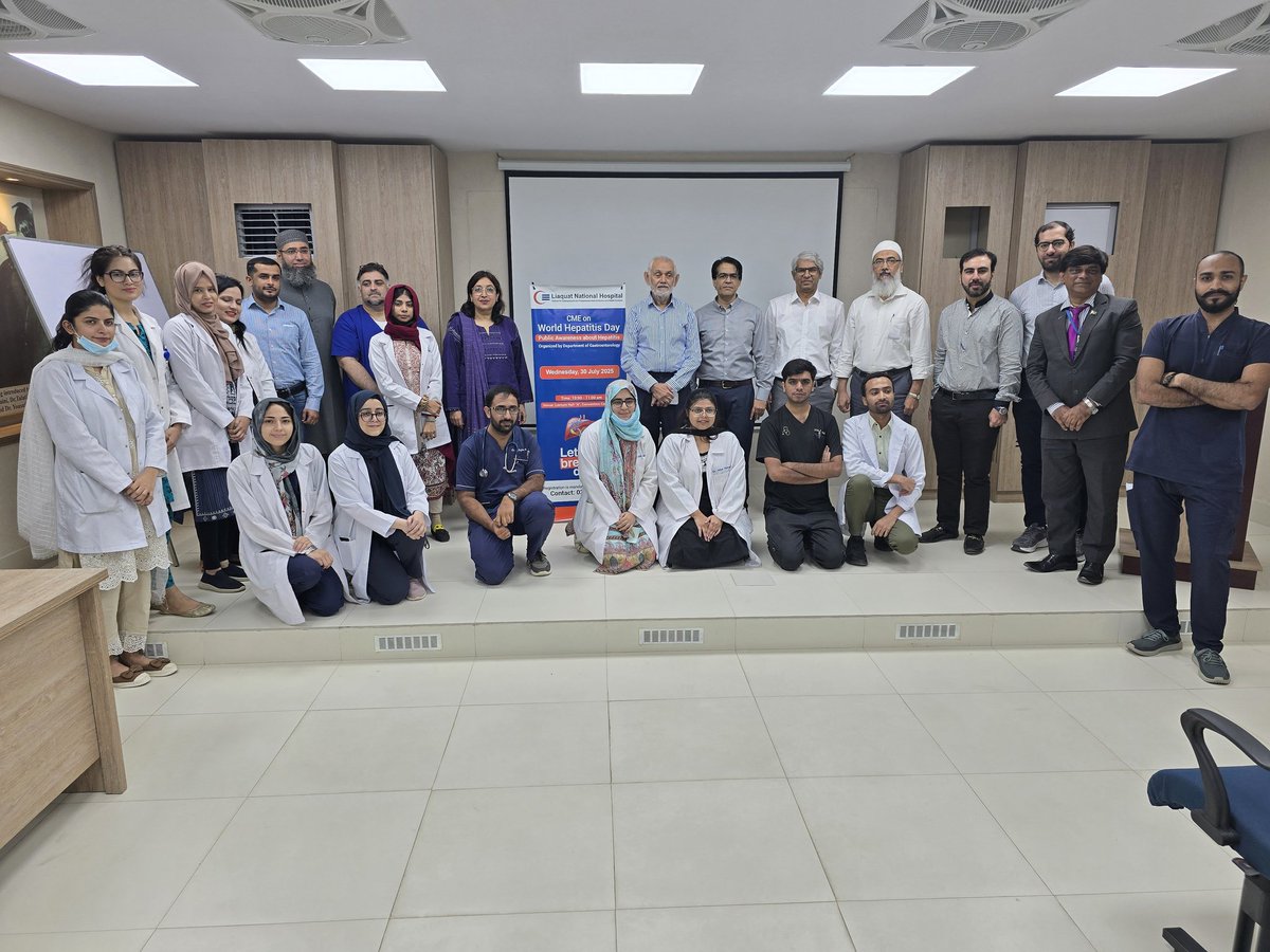 Lubna Kamani (@kamanilubna) on Twitter photo Let's beat #hepatitis
#WHD2025 #HepatitisAwareness
<a href="/WorldGastroOrg/">World Gastroenterology Organisation (WGO)</a> <a href="/APASLnews/">APASL News</a> <a href="/AASLDtweets/">AASLD</a> <a href="/GovtofPakistan/">Government of Pakistan</a> <a href="/Hep_Alliance/">World Hepatitis Alliance</a> Let's beat #hepatitis
#WHD2025 #HepatitisAwareness
<a href="/WorldGastroOrg/">World Gastroenterology Organisation (WGO)</a> <a href="/APASLnews/">APASL News</a> <a href="/AASLDtweets/">AASLD</a> <a href="/GovtofPakistan/">Government of Pakistan</a> <a href="/Hep_Alliance/">World Hepatitis Alliance</a>