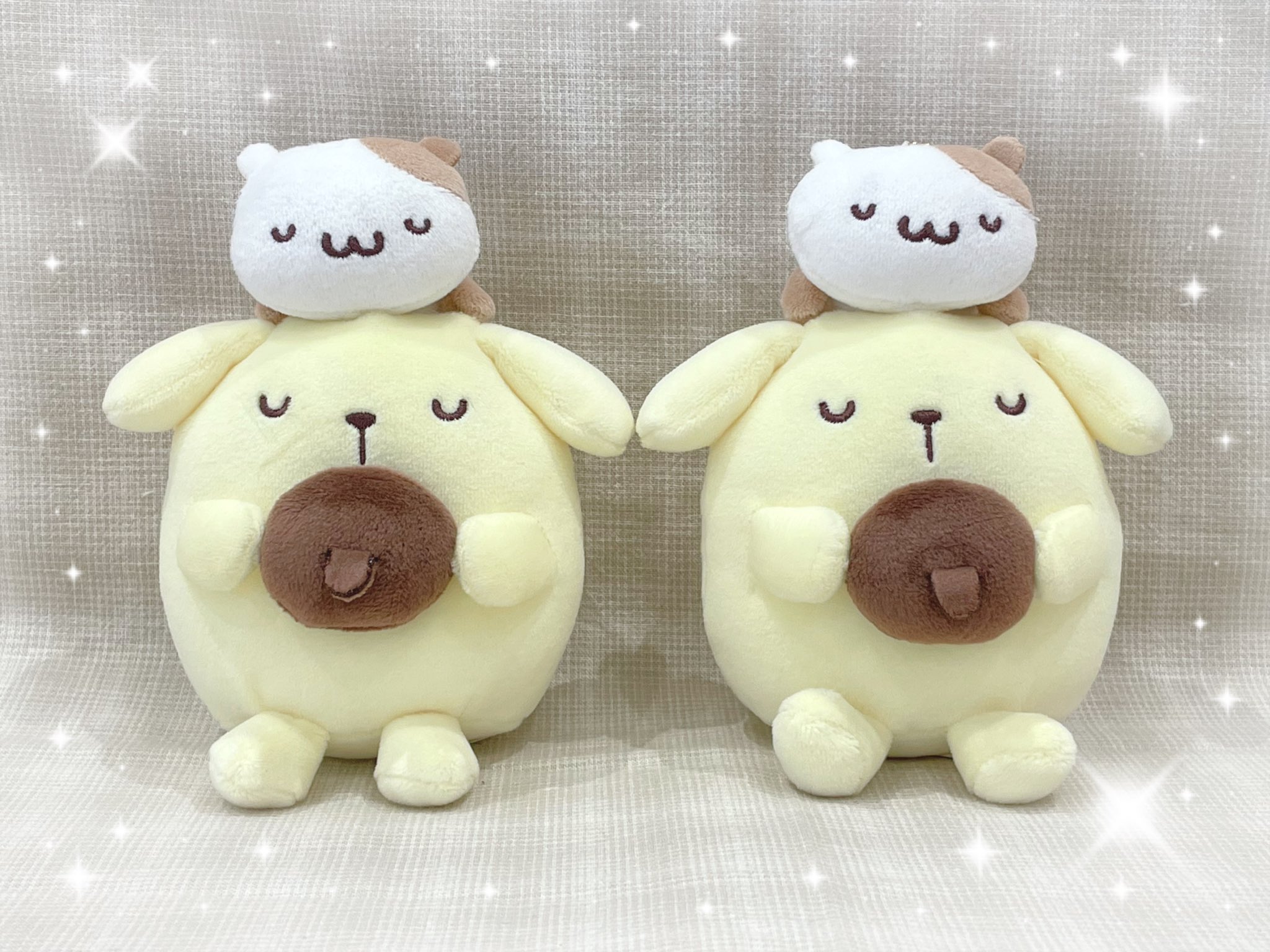 ポムポムプリン パンケーキ　すやすや むにゅぐるみマスコット パティオ ポムポムプリン パンケーキ・すやすや むにゅぐるみマスコット