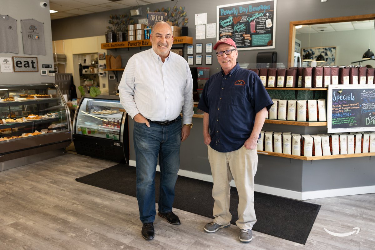 Sell on Amazon (@sell_on_amazon) on Twitter photo Dan Olmstead started Poverty Bay Coffee <a href="/PovBayCoffee/">Poverty Bay Coffee</a> in 1997. After selling with Amazon in 2019, Dan gave his staff raises. Now, the founder donated his café to a local non-profit. Are you an independent seller giving back? Share your story: sellersinyourcommunity.amazon/?utm_campaign=… Dan Olmstead started Poverty Bay Coffee <a href="/PovBayCoffee/">Poverty Bay Coffee</a> in 1997. After selling with Amazon in 2019, Dan gave his staff raises. Now, the founder donated his café to a local non-profit. Are you an independent seller giving back? Share your story: sellersinyourcommunity.amazon/?utm_campaign=…