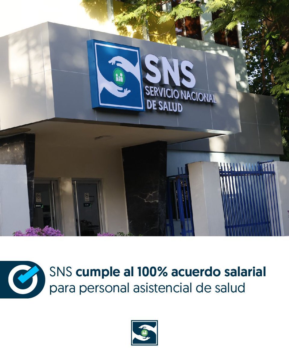 Maternidad de Los Mina (@hmisllm) on Twitter photo El director del SNS, <a href="/drmariolama/">Dr. Mario Lama</a>, afirmó este martes que la institución ha dado fiel cumplimiento al 100 % de los incrementos salariales establecidos por el Gobierno en el acuerdo suscrito con el personal de salud.
💻Más detalles en ensaluddigital.gob.do/sns-cumple-al-…
#EnSaludDigital El director del SNS, <a href="/drmariolama/">Dr. Mario Lama</a>, afirmó este martes que la institución ha dado fiel cumplimiento al 100 % de los incrementos salariales establecidos por el Gobierno en el acuerdo suscrito con el personal de salud.
💻Más detalles en ensaluddigital.gob.do/sns-cumple-al-…
#EnSaludDigital