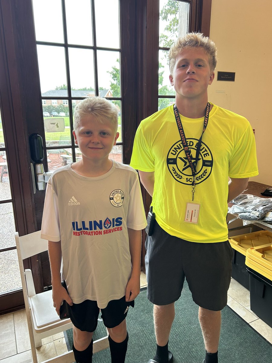 Charles Stevens ‘26 (@chuckstevens08) on Twitter photo I am lucky enough to go from camper to chaperone (and keep an eye on my younger brother!). Thanks to <a href="/ChicagolandUtd/">Chicagoland United SC</a> for putting on such a fun Residential Camp!
<a href="/BuddysHELPERS/">Buddy's HELPERS</a> <a href="/LwcBoys/">LWCBoysSoccer</a> <a href="/ECNLboys/">ECNL Boys</a> <a href="/ChilandSoccer/">Chicagoland Soccer</a> <a href="/ImYouthSoccer/">ECNL/GA/Recruiting/College Soccer</a> I am lucky enough to go from camper to chaperone (and keep an eye on my younger brother!). Thanks to <a href="/ChicagolandUtd/">Chicagoland United SC</a> for putting on such a fun Residential Camp!
<a href="/BuddysHELPERS/">Buddy's HELPERS</a> <a href="/LwcBoys/">LWCBoysSoccer</a> <a href="/ECNLboys/">ECNL Boys</a> <a href="/ChilandSoccer/">Chicagoland Soccer</a> <a href="/ImYouthSoccer/">ECNL/GA/Recruiting/College Soccer</a>