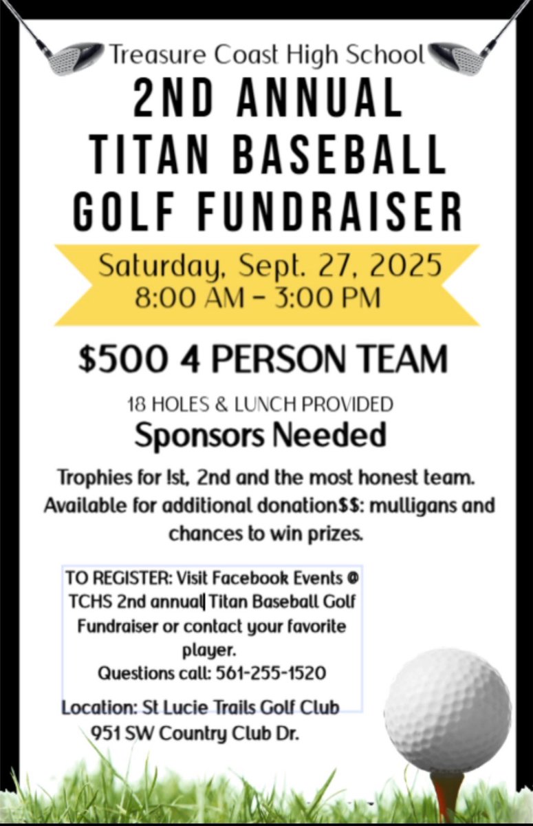 Where are all my golfing buddies   It’s a great time to help some good young men!