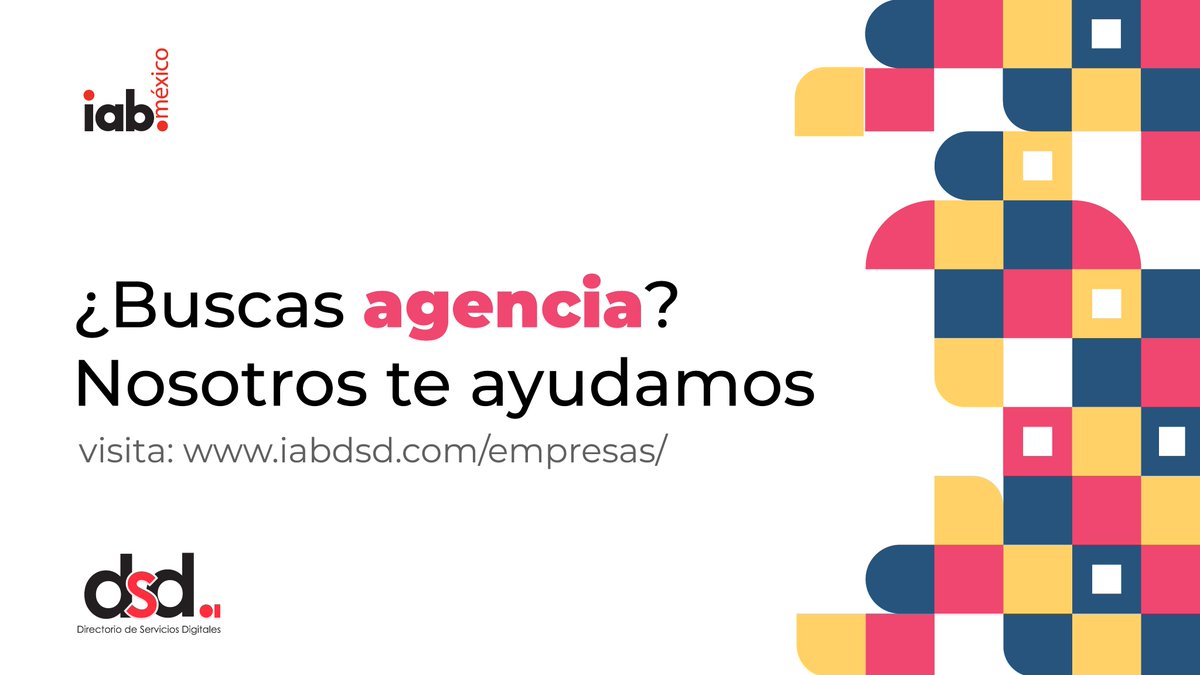 🔍¿Buscas la agencia perfecta para impulsar tus proyectos digitales? 

Nuestro Directorio de Servicios Digitales es tu punto de partida para conectar con agencias verificadas, con experiencia probada y el respaldo de nuestra comunidad.

Con IAB México, te aseguras de:
✅Ahorrar