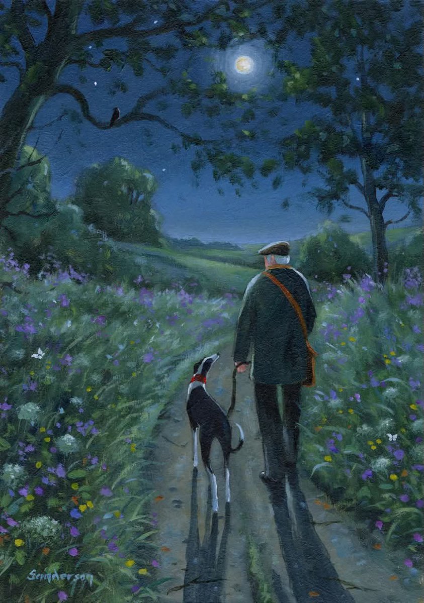 Wishing you all a wonderful evening ✨️ 🌛 🌃 
( Artist Steve Sanderson)