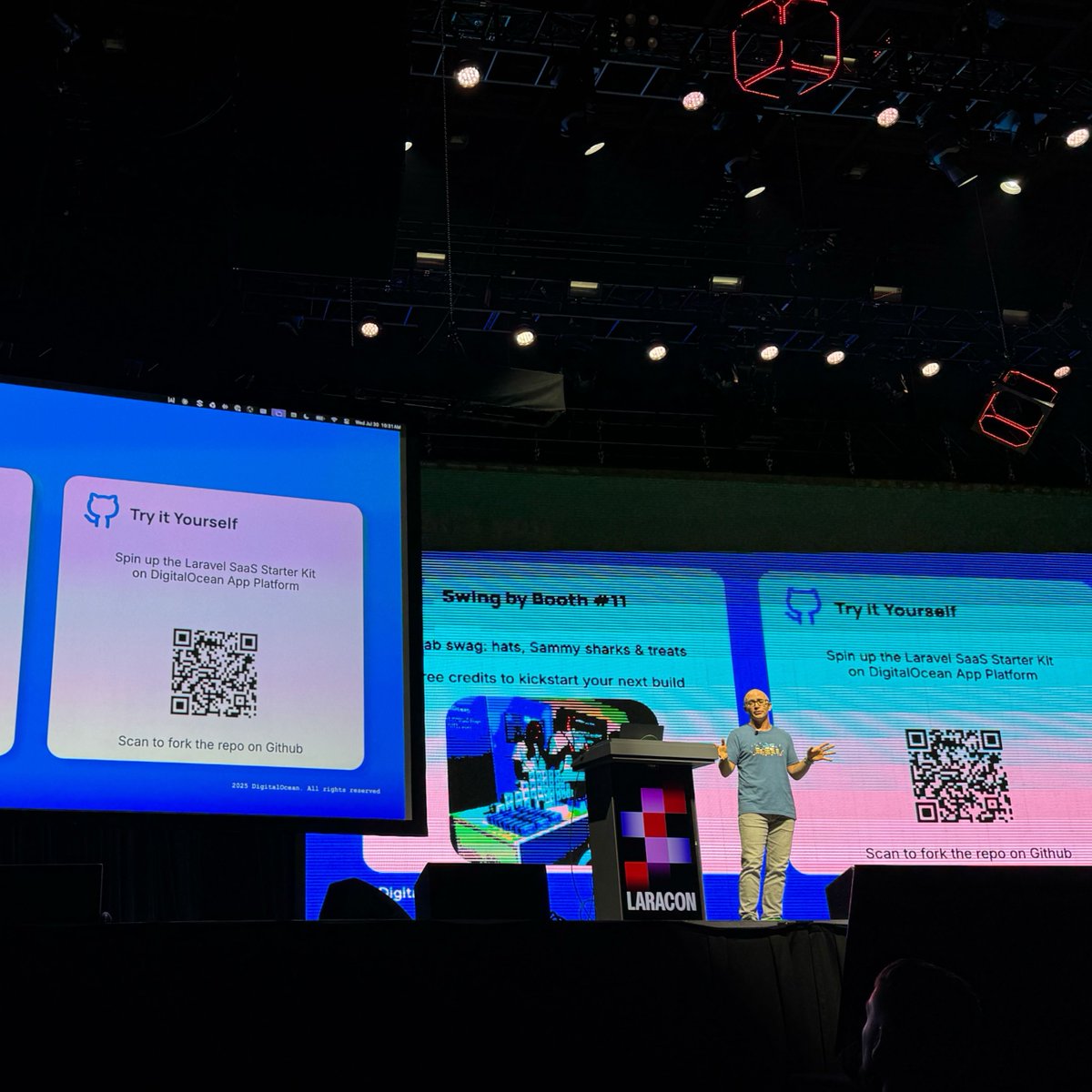 DigitalOcean (@digitalocean) on Twitter photo Run, don't walk! New demo just dropped. 🏃➡️🤖
<a href="/WadeWegner/">Wade Wegner</a>, #DigitalOcean CEGO & avid runner, showed <a href="/LaraconUS/">Laracon US</a> attendees how they can build an #AI-powered ultra marathon coach using <a href="/laravelphp/">Laravel</a> & DigitalOcean. Check it out. 👉 do.co/4l2Faws Run, don't walk! New demo just dropped. 🏃➡️🤖
<a href="/WadeWegner/">Wade Wegner</a>, #DigitalOcean CEGO & avid runner, showed <a href="/LaraconUS/">Laracon US</a> attendees how they can build an #AI-powered ultra marathon coach using <a href="/laravelphp/">Laravel</a> & DigitalOcean. Check it out. 👉 do.co/4l2Faws